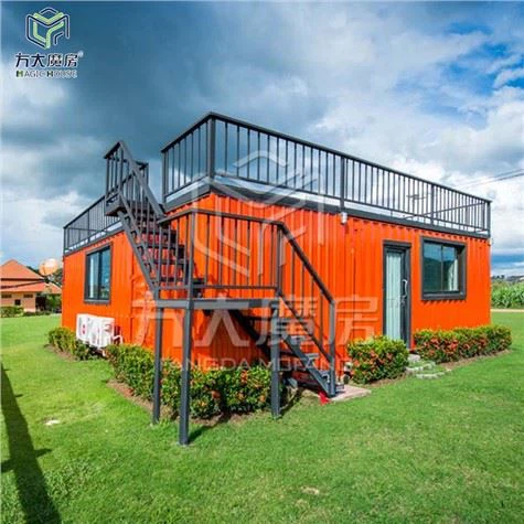 Appelsínugult fallegt hönnunarhús