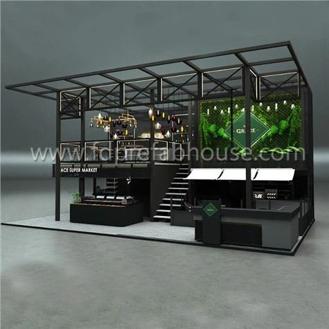 Tvíhæða endurbætt gámaverslun